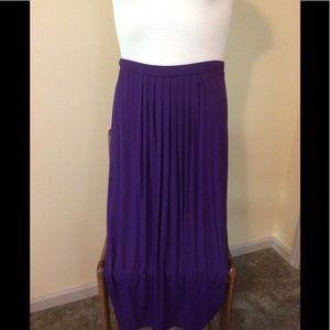 Linea Louis Dell’Olio Purple Jersey Knit Skirt